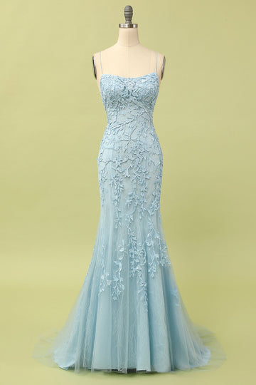 Vestidos De Cerimónia Azul Longo
